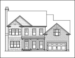 Two Story Craftsman Homes, New Homes Roswell GA, Custom Home Builder